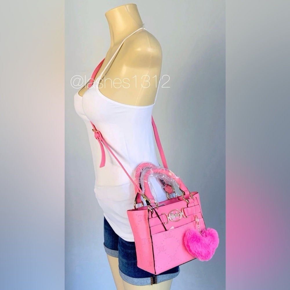 JUICY COUTURE Bag Medallion Mini Crossbody Tote - Pink - Picture 8 of 8